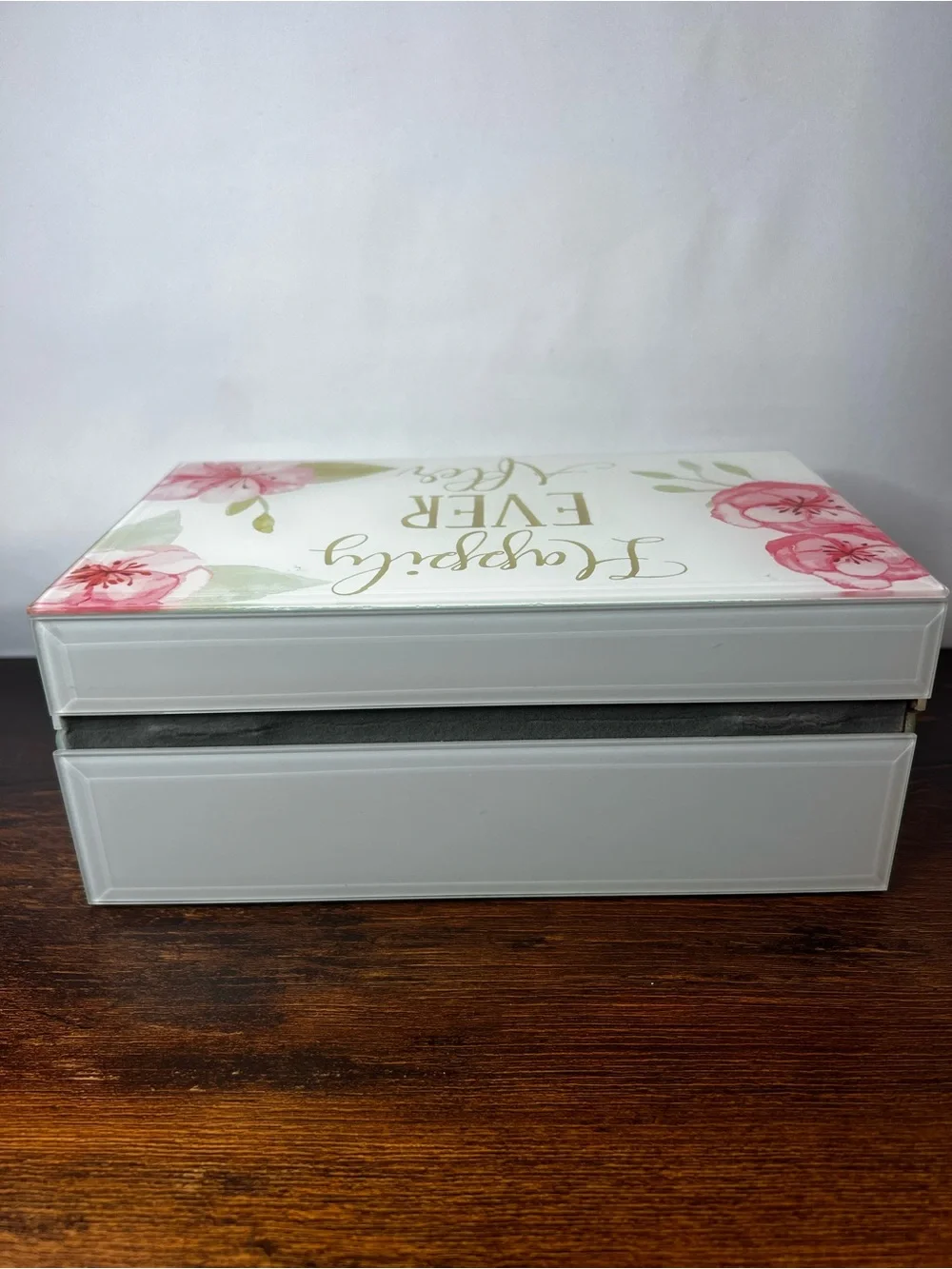 Happily Ever After Decorative Keepsake Box - Pink Floral